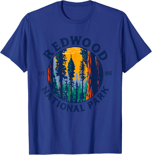 Redwood National and State Parks CA California Outdoor T-Shirt - T-Shirt | Royal