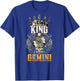 Happy Birthday Gemini King Black King Zodiac Birthday T-Shirt - T-Shirt | Royal