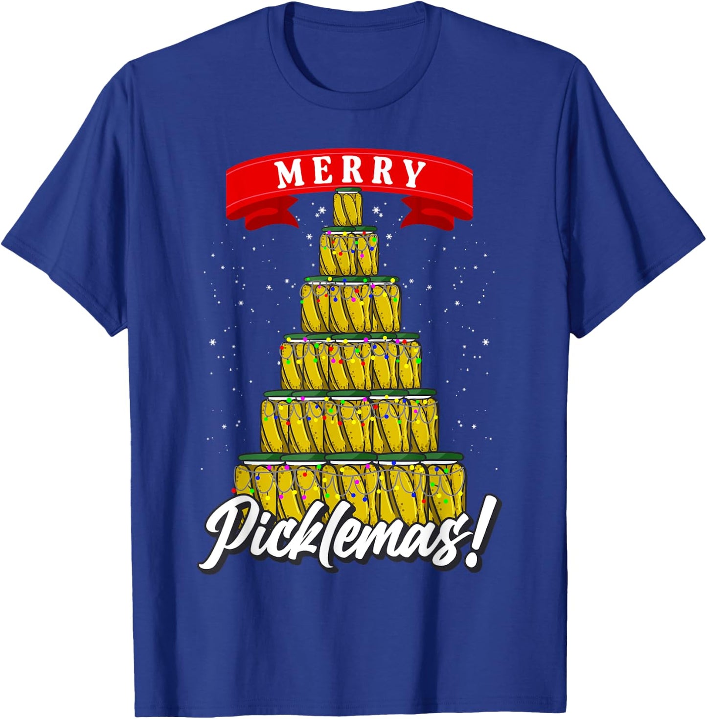 Pickle Gifts Men Women Fermentation Ugly Christmas Pickle T-Shirt - T-Shirt | Royal