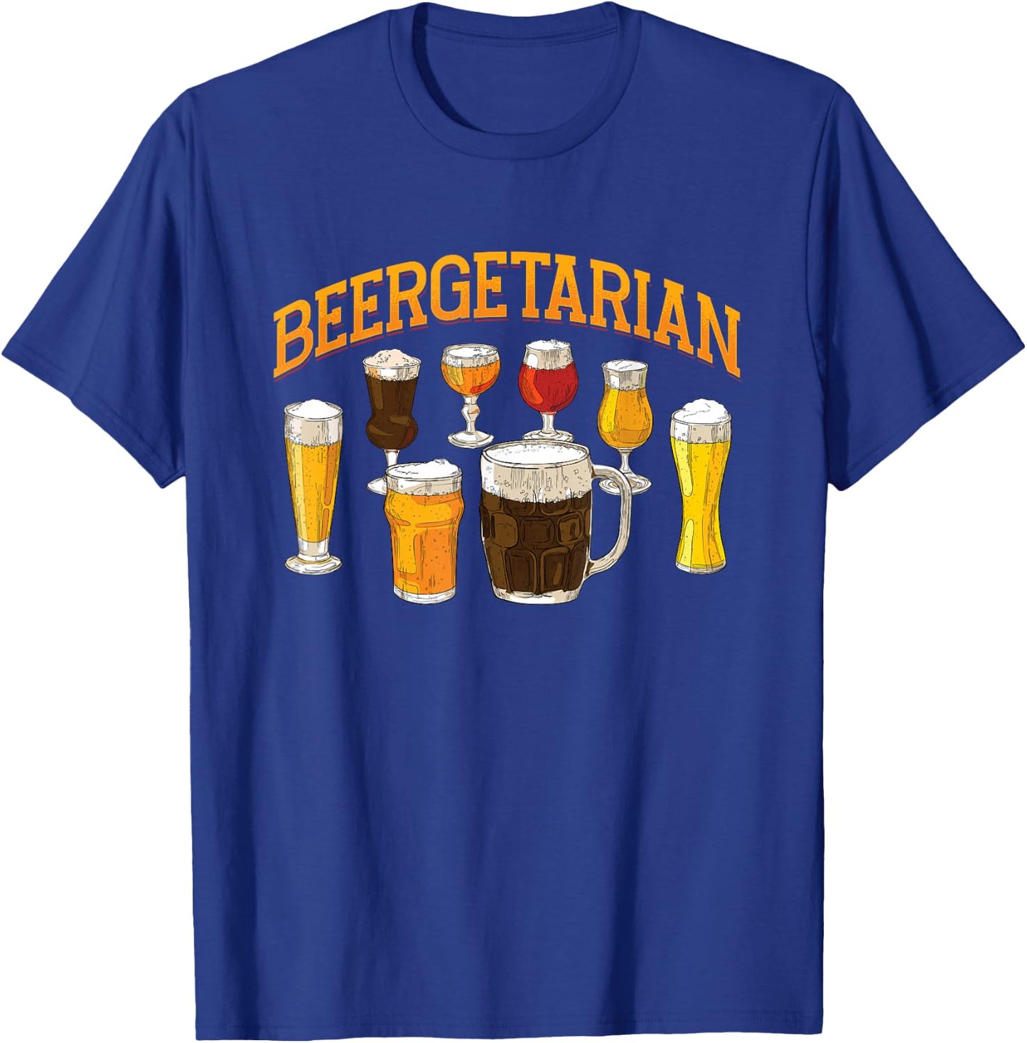 Funny Beergetarian | Craft Beer | Beer Drinker T-Shirt - T-Shirt | Royal