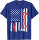 US Flag Deer Bow Hunting Patriotic Archer Hunter Men Women T-Shirt - T-Shirt | Royal