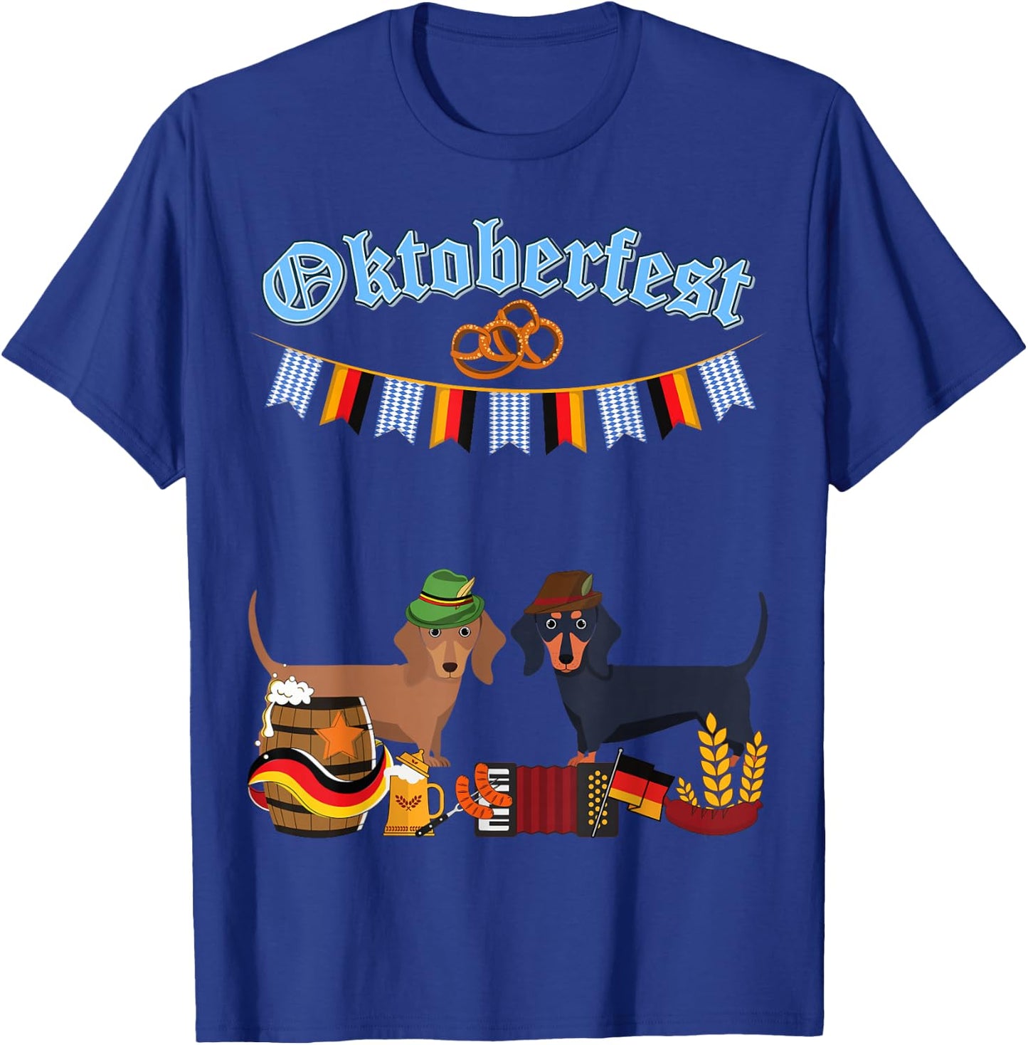 Dachshund Oktoberfest T-Shirt - T-Shirt | Royal