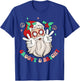 Hippie Santa Groovy Peace Sign Funny Merry Christmas T-Shirt - T-Shirt | Royal