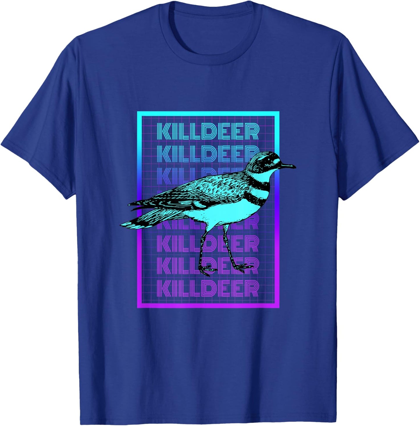 Killdeer Bird Vintage Retro Killdeer T-Shirt - T-Shirt | Royal