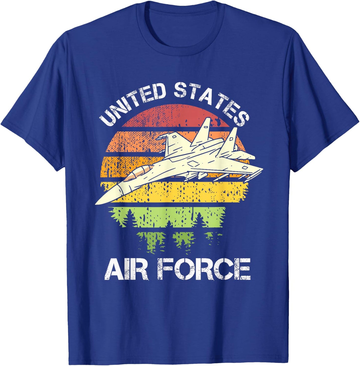 United States Air Force Retro Vintage T-Shirt - T-Shirt | Royal