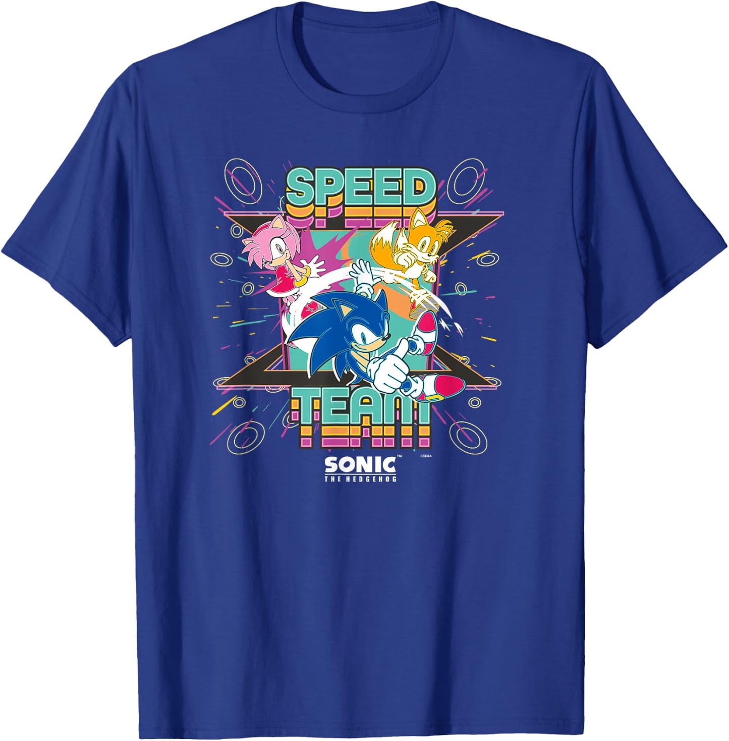 Sonic The Hedgehog - Speed Team T-Shirt - T-Shirt | Royal