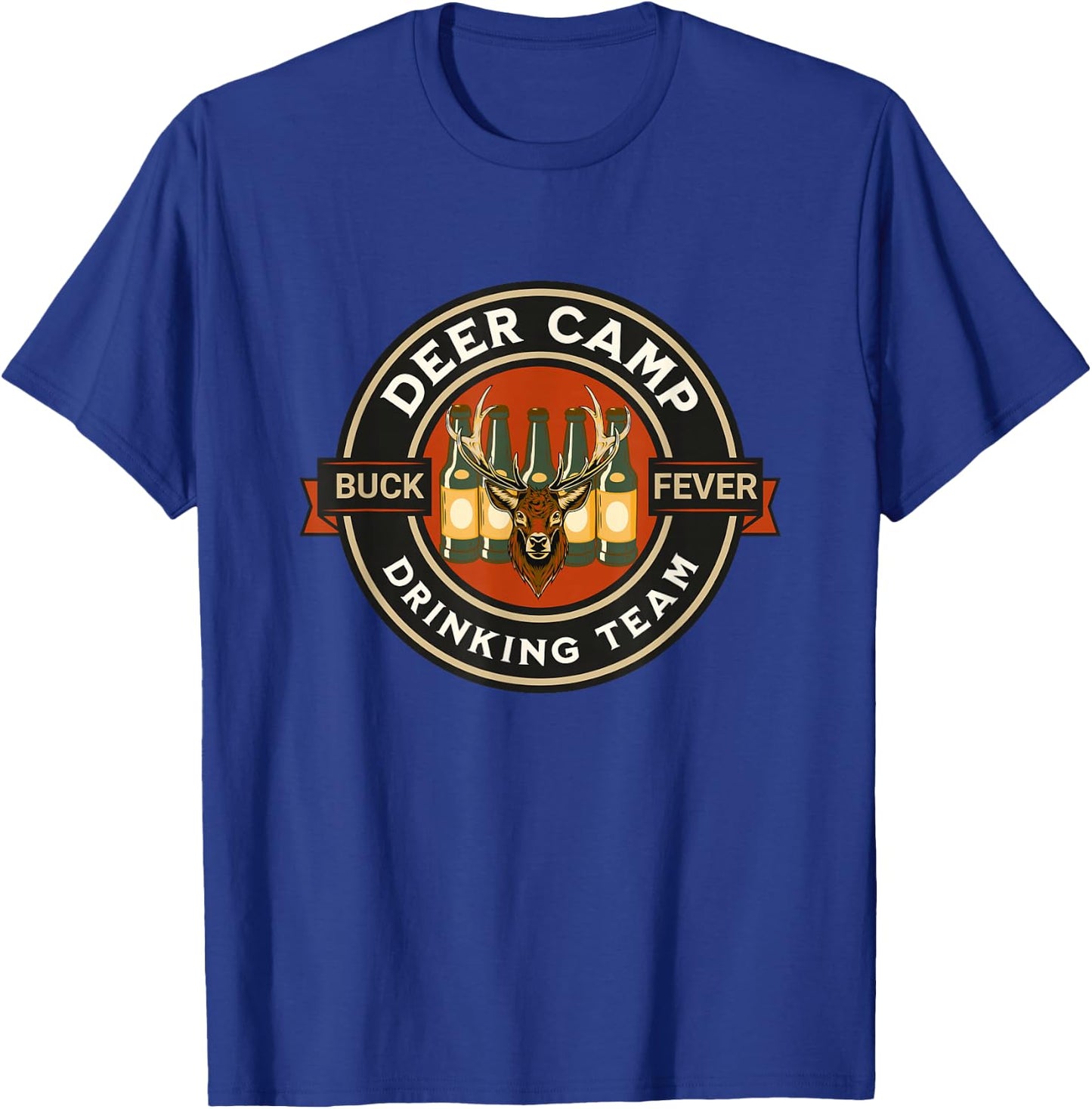 Deer Camp Drinking Team - Funny Hunting T-Shirt - T-Shirt | Royal