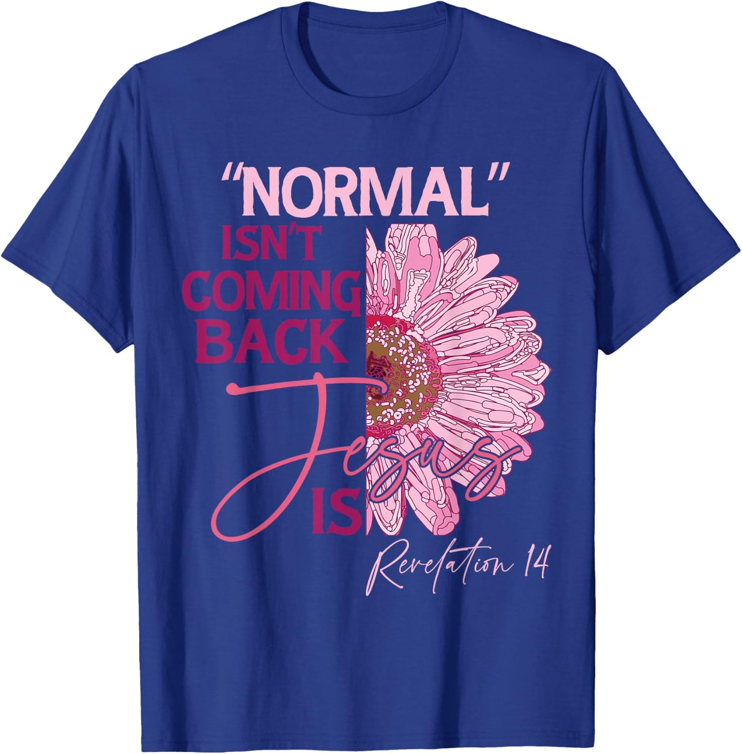 Normal Isn't Coming Back Jesus Is T-Shirt - T-Shirt | Royal