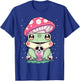 Pastel Goth Kawaii Frog Boba Tea and Mushroom Frog T-Shirt - T-Shirt | Royal