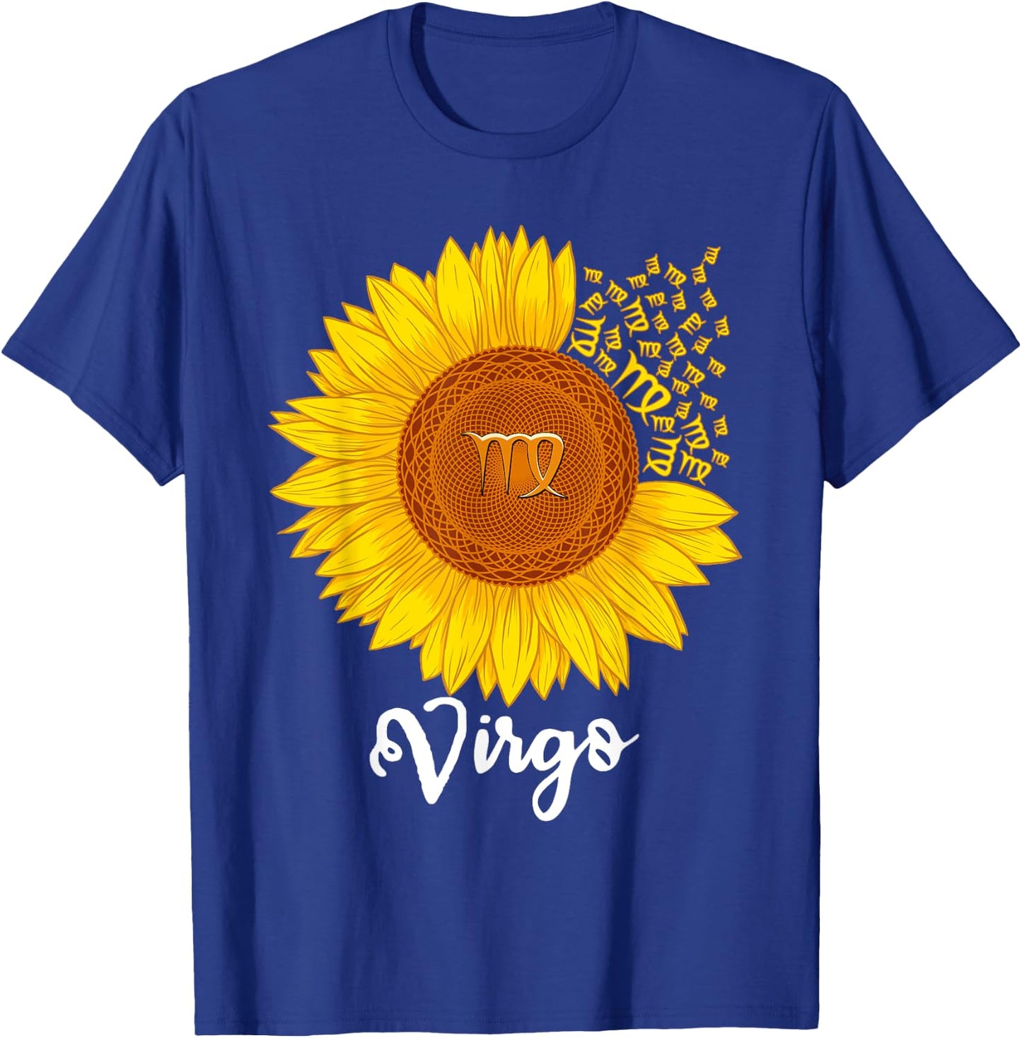 Virgo Sunflower Zodiac Sign Floral Astrology Women T-Shirt - T-Shirt | Royal