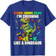 Dinosaur Pre-K Back to School First Day of School Boys T-Shirt - T-Shirt | Royal