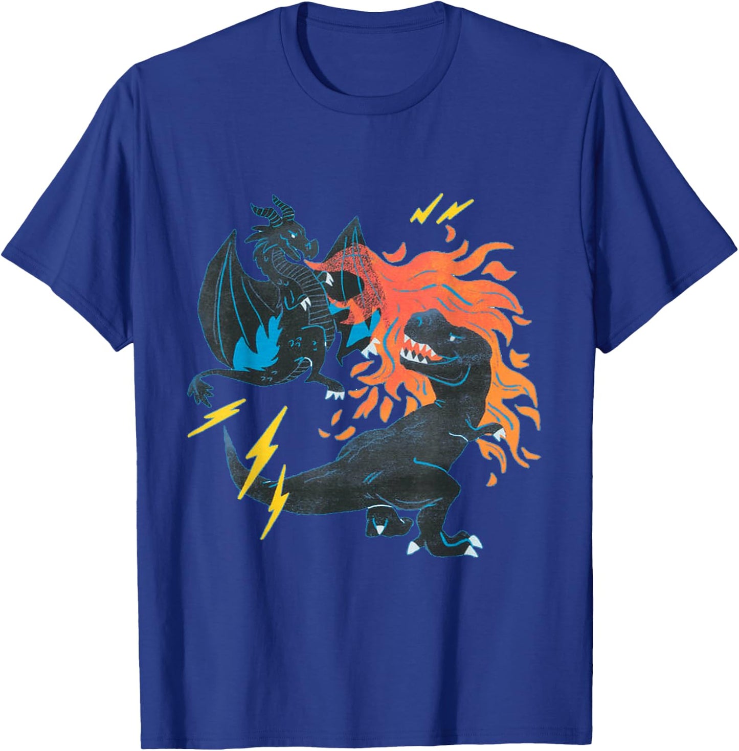 Knight Boy Dinosaurs and Dragons Sci fi T-Shirt - T-Shirt | Royal