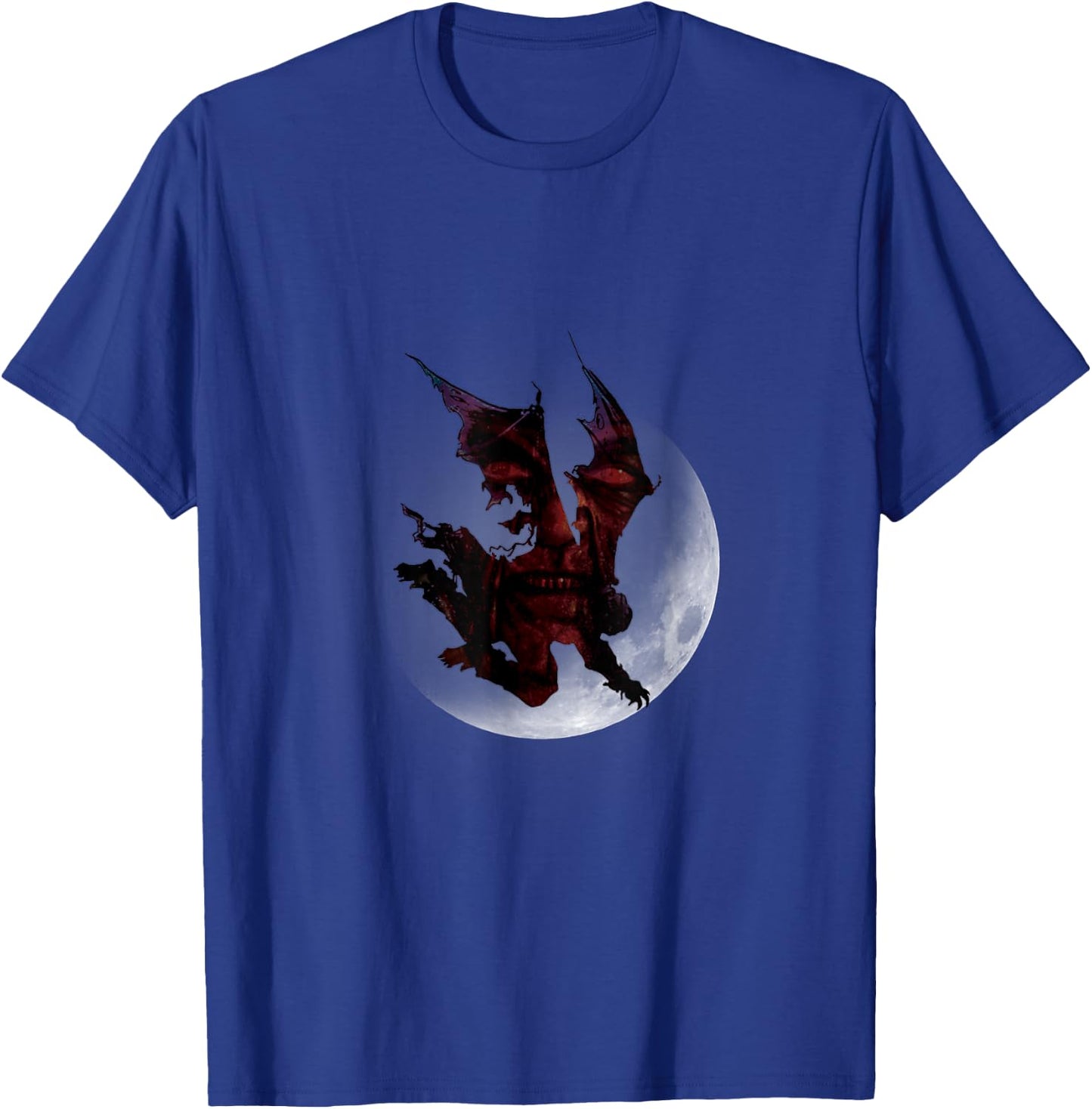 Jeepers Creepers Moon Silhouette T-Shirt - T-Shirt | Royal
