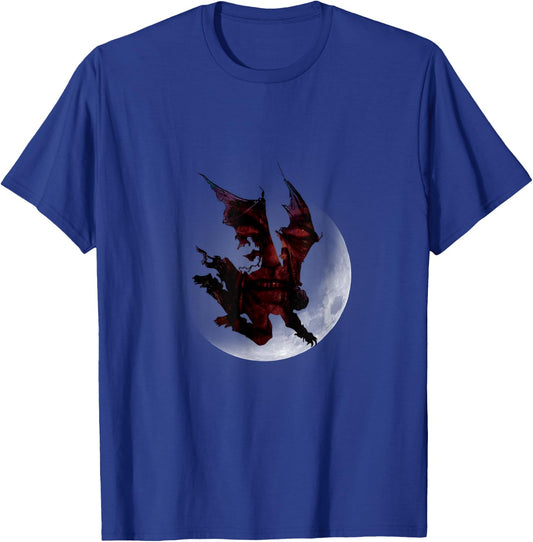 Jeepers Creepers Moon Silhouette T-Shirt - T-Shirt | Royal