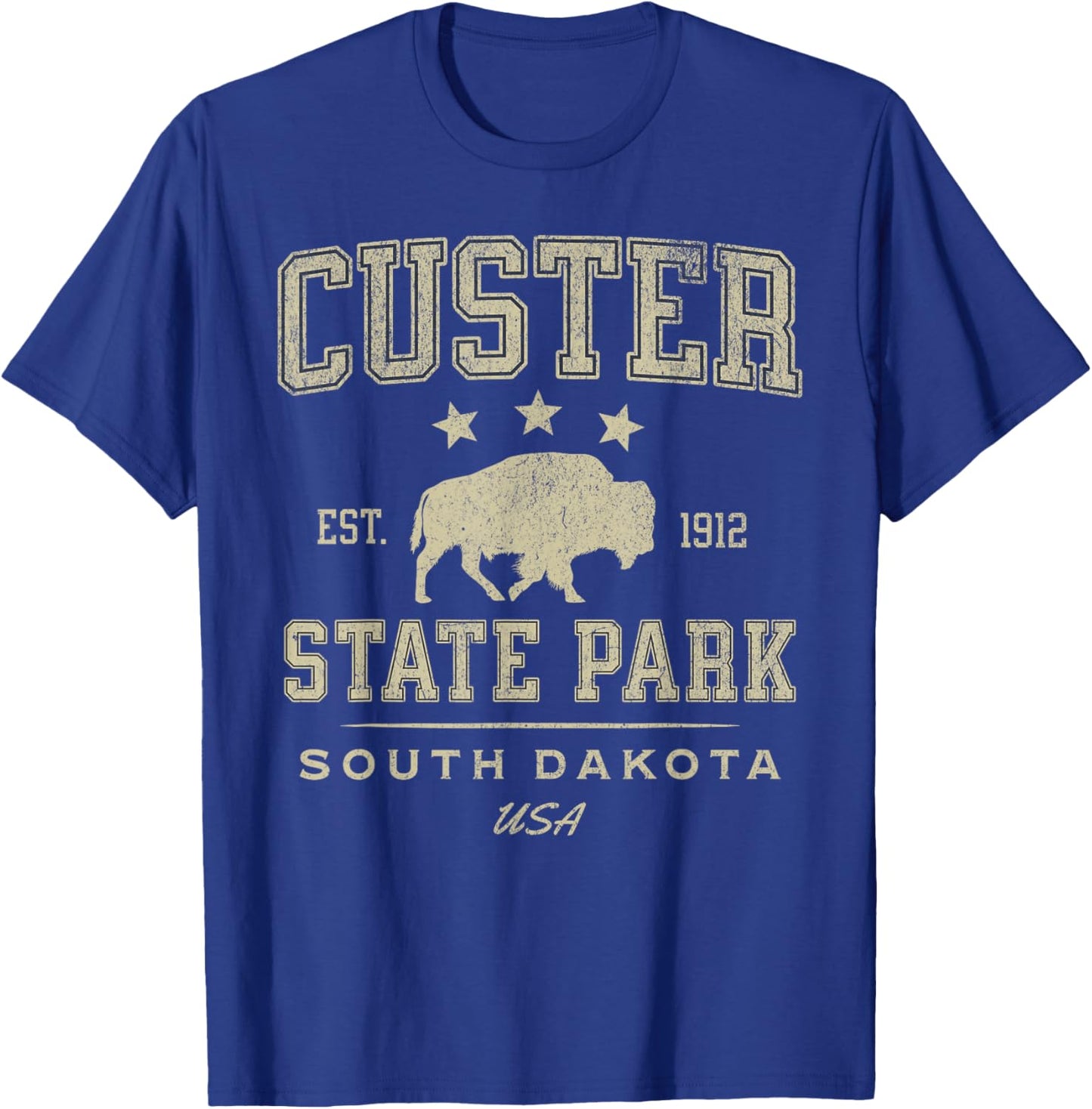 Custer State Park South Dakota Nature Hiking Outdoors T-Shirt - T-Shirt | Royal