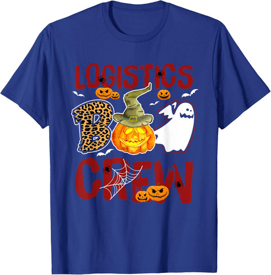 Logistics Boo Crew Halloween Logistics Manager Costume T-Shirt - T-Shirt | Royal