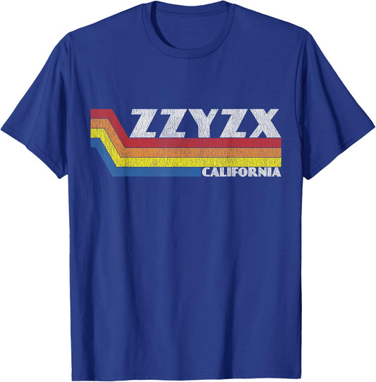 Funny California Gift Retro Weird Souvenir Zzyzx California T-Shirt - T-Shirt | Royal