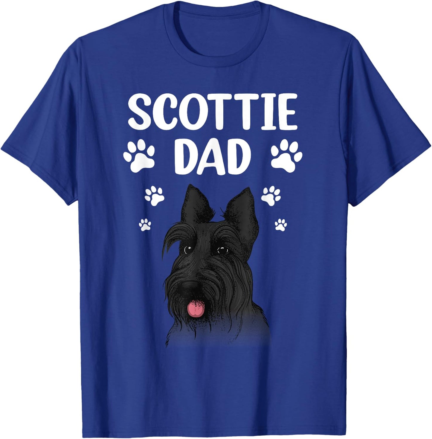 Cool Scottish Terrier Dad Scottie Dog Lover Owner T-Shirt - T-Shirt | Royal