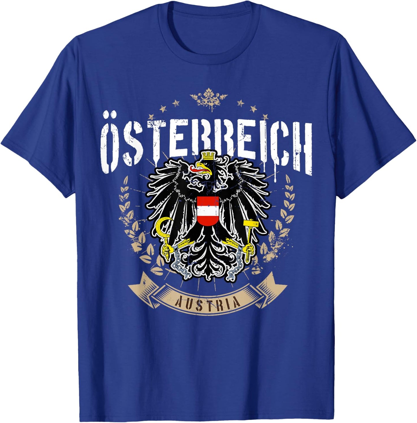 Austria Retro Eagle Coat of Arms Austria Men Women Children T-Shirt - T-Shirt | Royal
