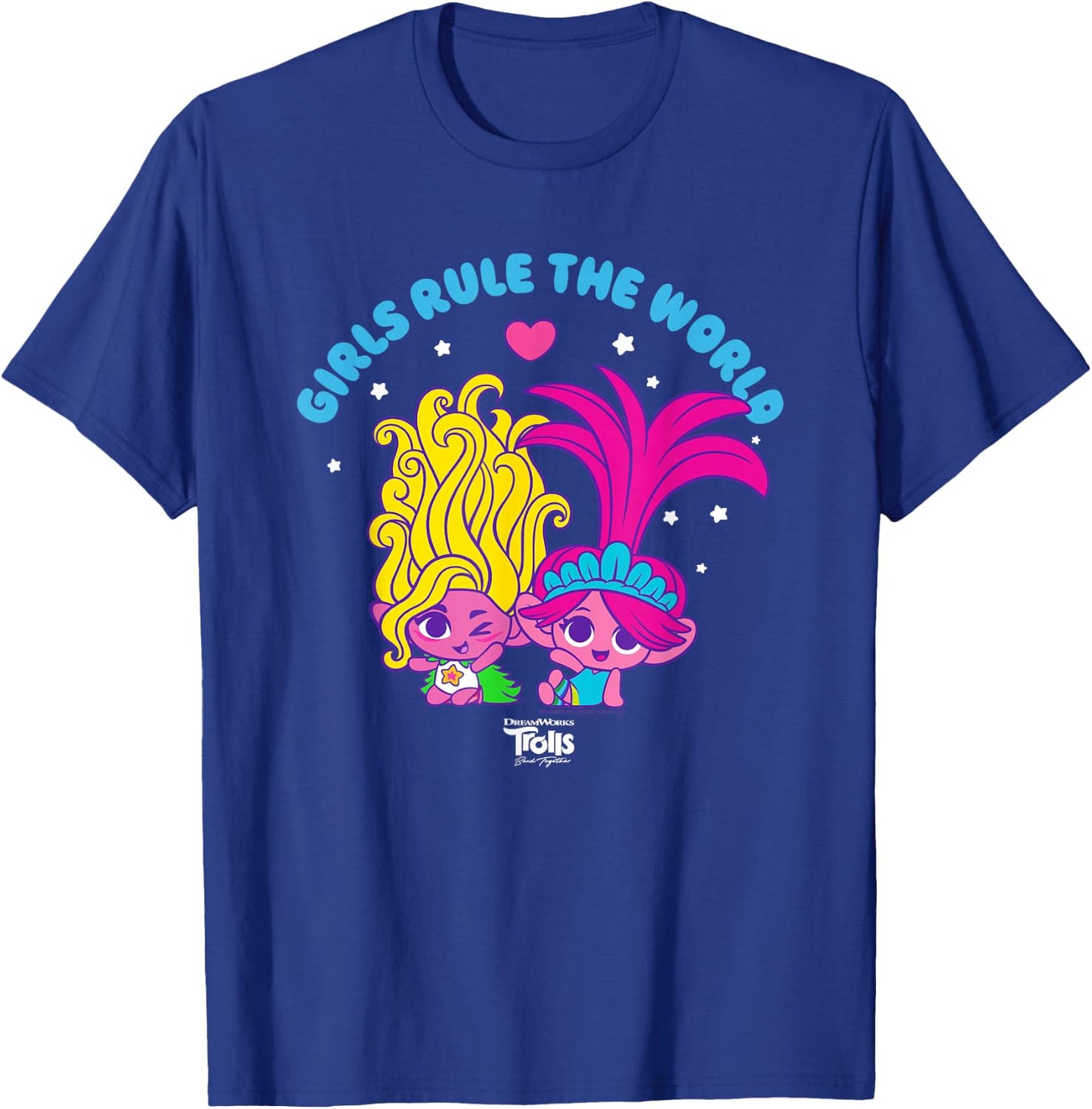 DreamWorks Trolls Band Together Girls Rule the World T-Shirt - T-Shirt | Royal