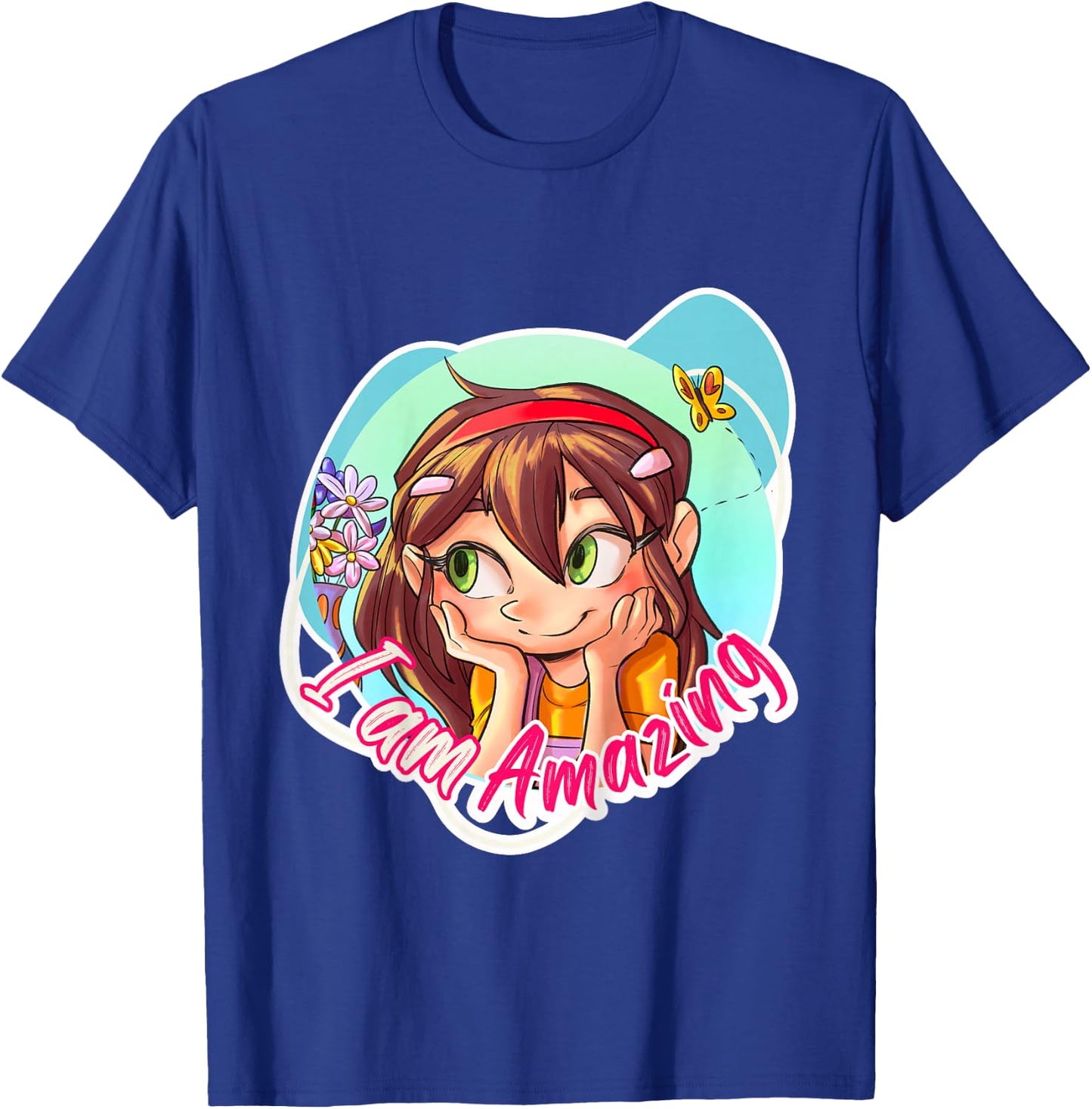 I'm an Amazing Girl. Empowering, Inspiring, Self-Confidence T-Shirt - T-Shirt | Royal
