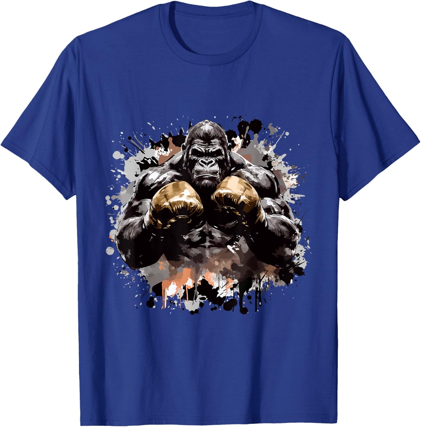 Ancient Motivation Inc Gorilla Boxing Champ | Boxer Fight Club MMA Fighter T-Shirt - T-Shirt | Royal