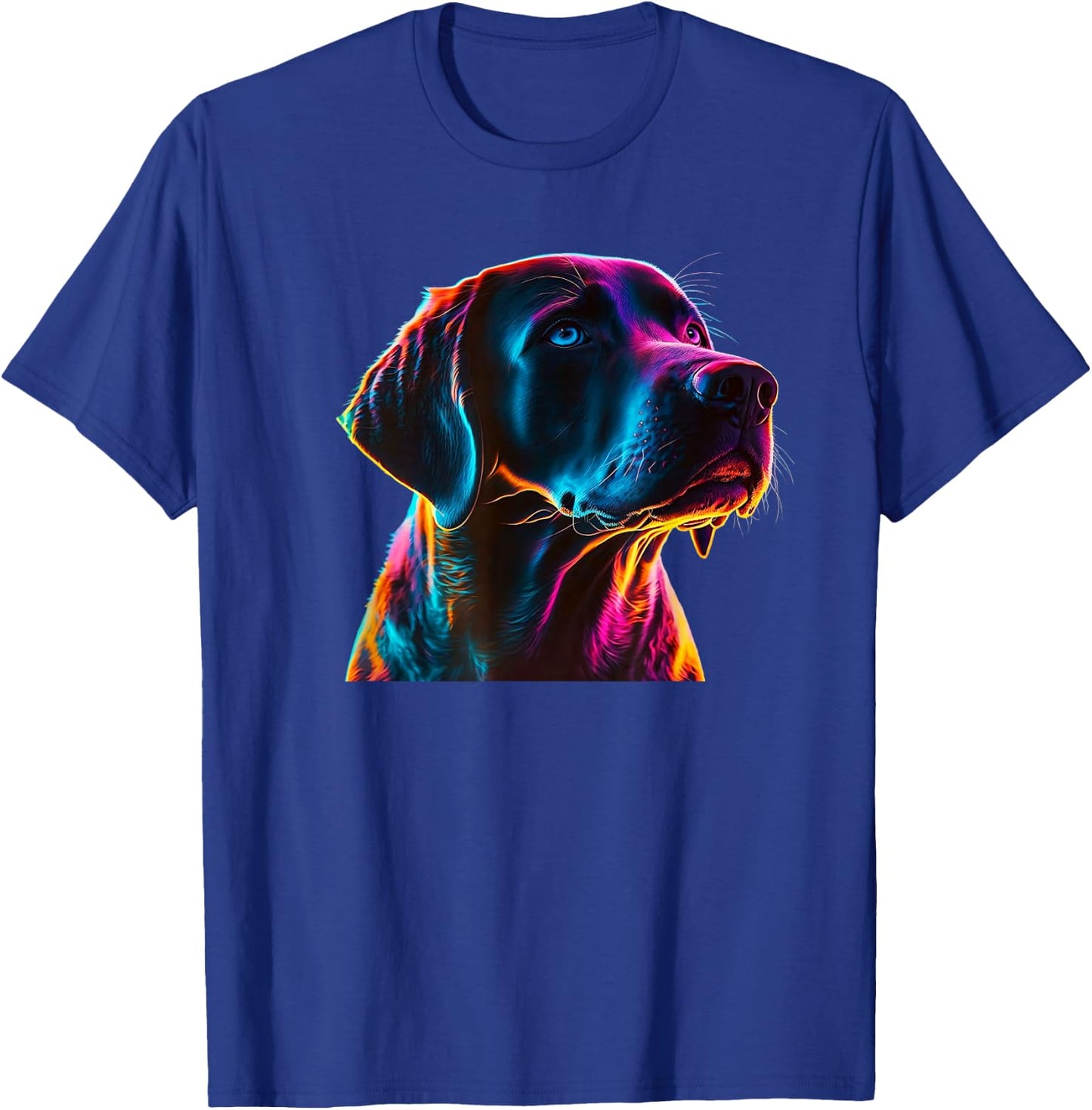 Neon Labrador - Labrador Dog Lover Women Girls Kids T-Shirt - T-Shirt | Royal