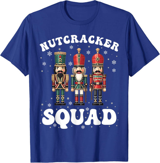 Nutcracker Squad Ballet Dance Family Christmas Holiday T-Shirt - T-Shirt | Royal