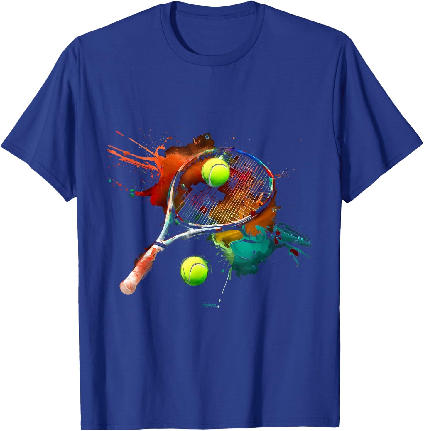 Tennis Racket Player Finale on the Tennis Court T-Shirt - T-Shirt | Royal