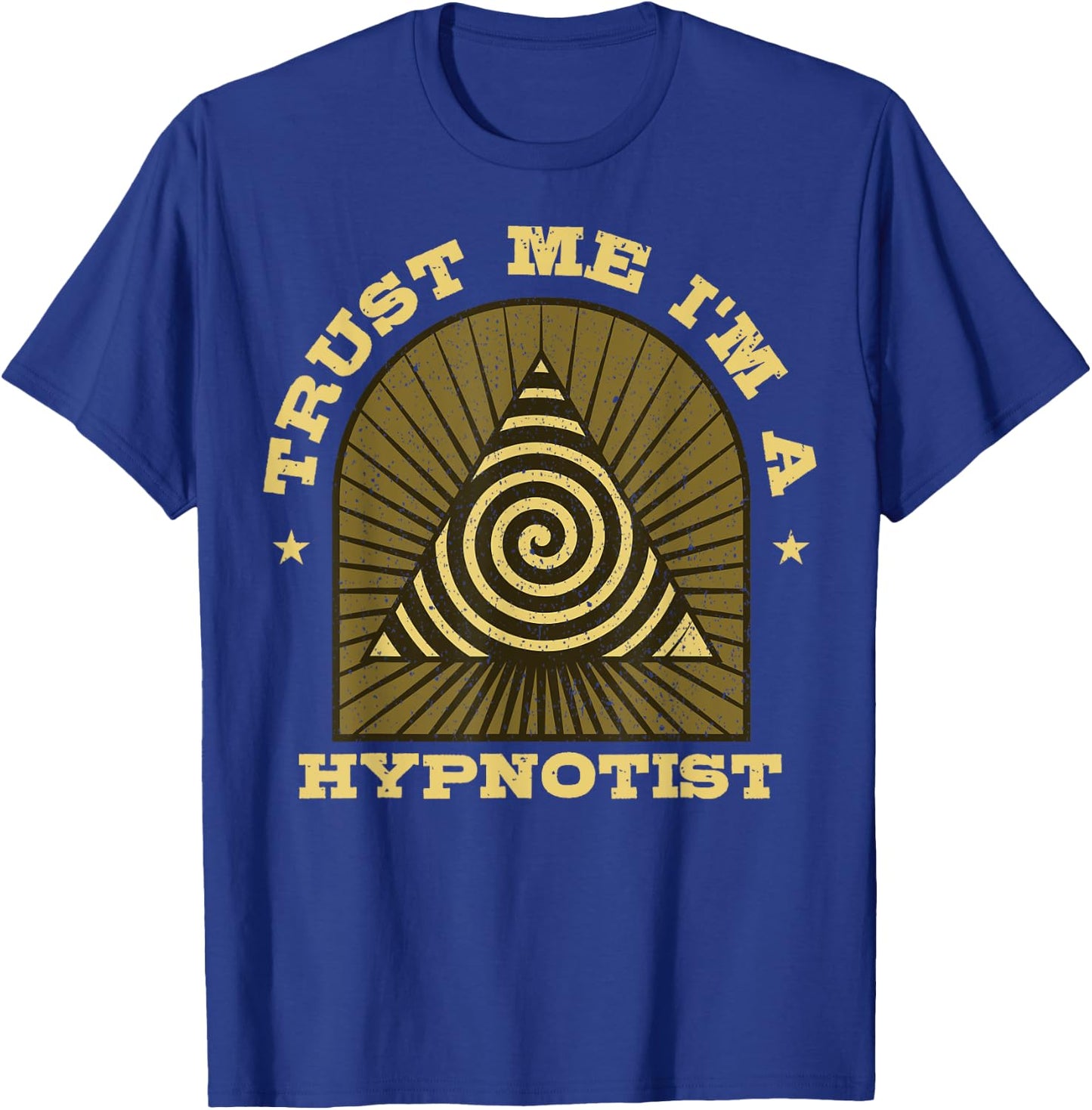 Hypnosis Expert Hypnotizer Mesmerist Spiral Hypnotherapy T-Shirt - T-Shirt | Royal