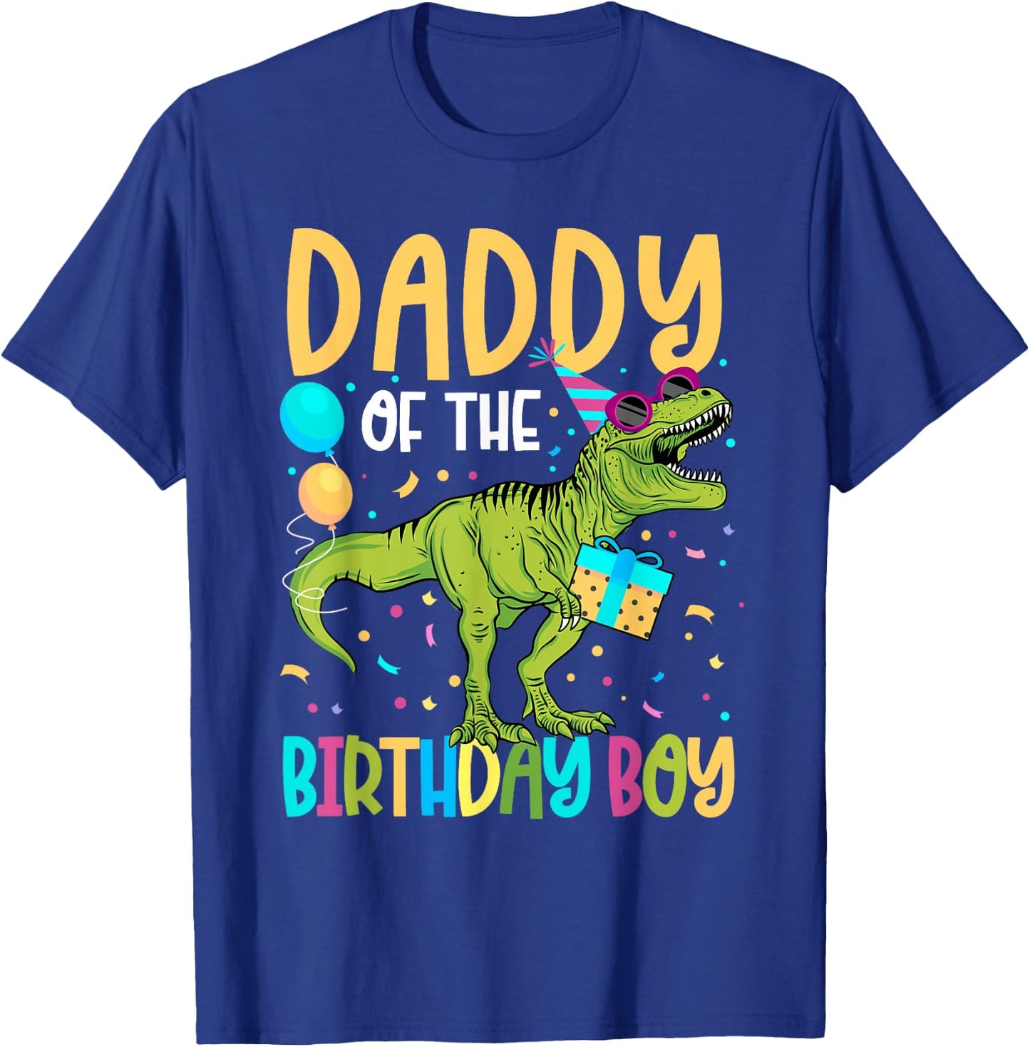 Daddy of The Birthday Boy Family Matching Dinosaur Squad T-Shirt - T-Shirt | Royal