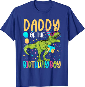 Daddy of The Birthday Boy Family Matching Dinosaur Squad T-Shirt - T-Shirt | Royal