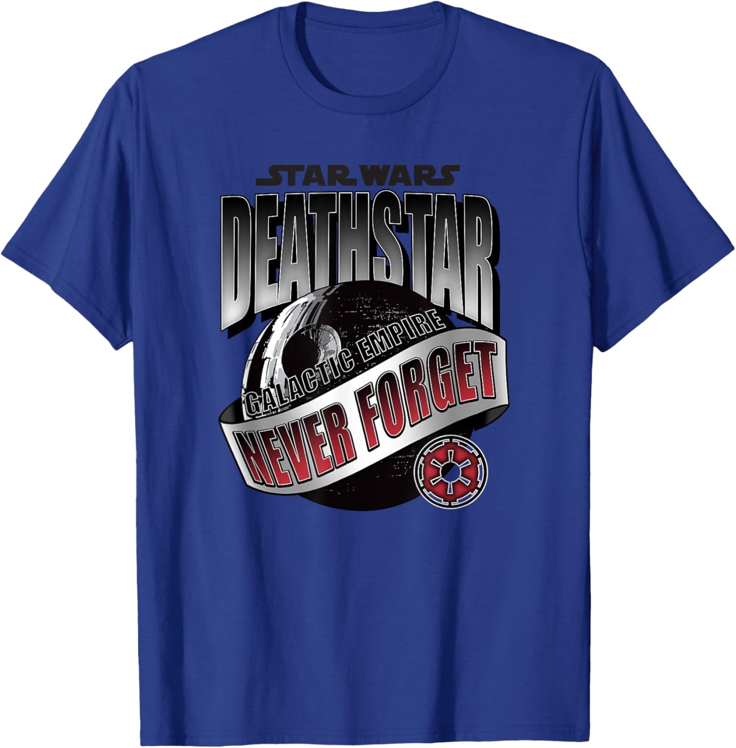 Star Wars Death Star Galactic Empire Never Forget T-Shirt - T-Shirt | Royal