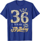 It's My 36th Birthday Diamond Shoes 36 Years Old Women T-Shirt - T-Shirt | Royal