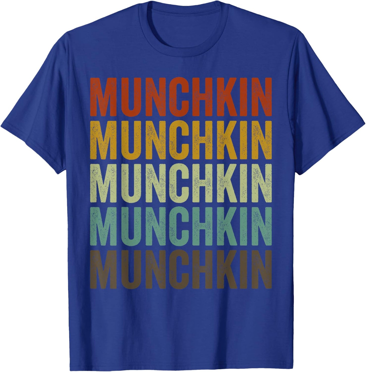 Munchkin Cat Retro T-Shirt - T-Shirt | Royal