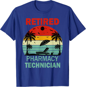 Retired Pharmacy Technician Retirement Gifts T-Shirt - T-Shirt | Royal