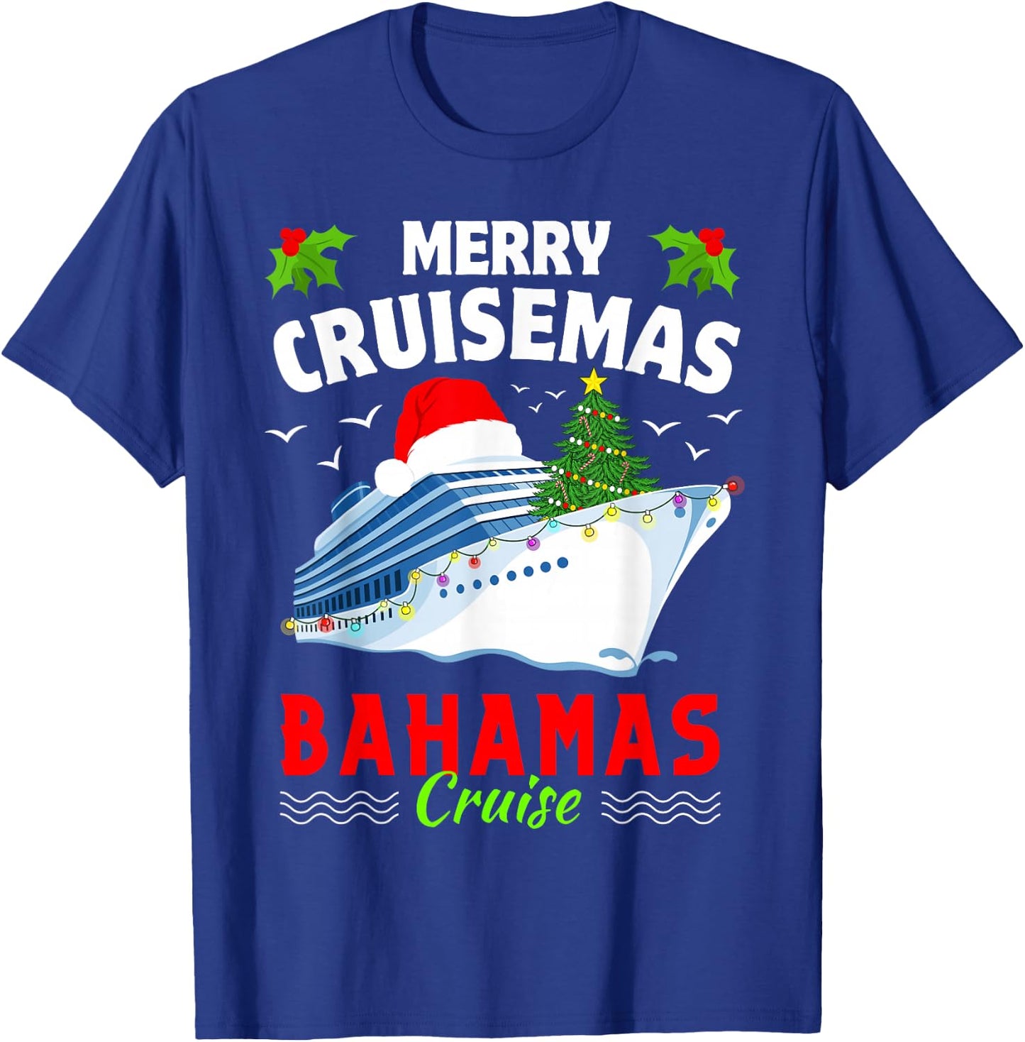 Family Christmas Cruise 2023 - Bahamas Cruise matching group T-Shirt - T-Shirt | Royal