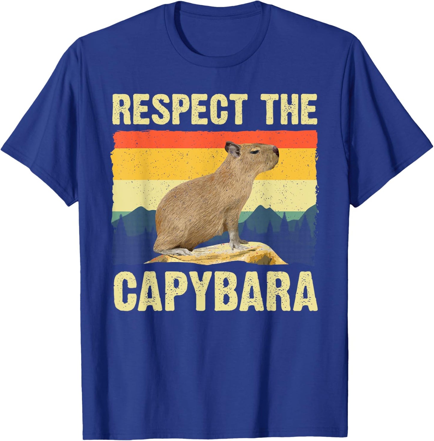 Capybara Art Women Kids Rodent Animal Lover Capybara T-Shirt - T-Shirt | Royal