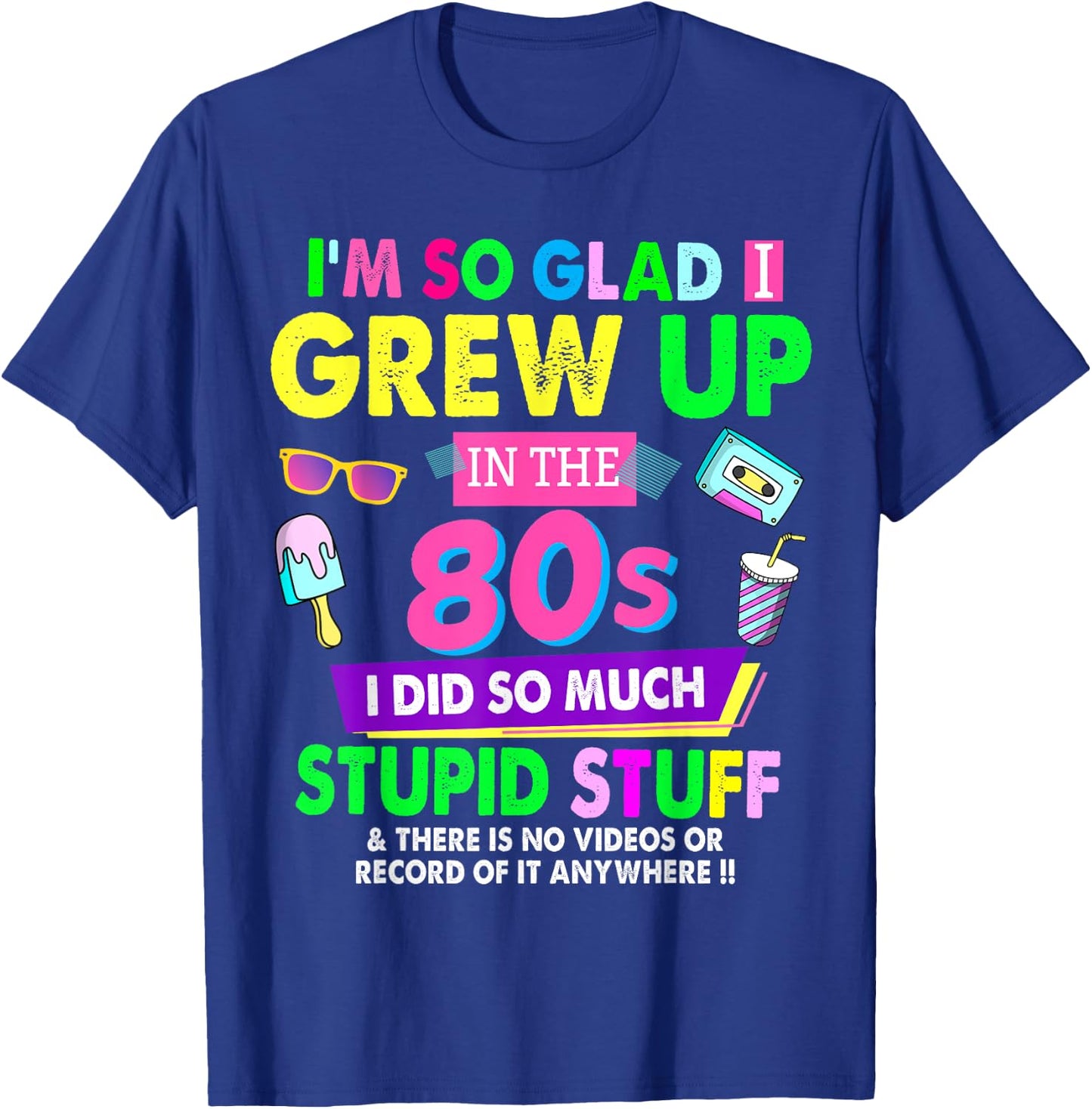 80s Design Rave Outfit & 80s Festival Costume T-Shirt - T-Shirt | Royal