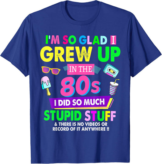 80s Design Rave Outfit & 80s Festival Costume T-Shirt - T-Shirt | Royal