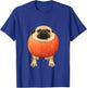 Kids Cute Dog Pug Pumpkin Halloween Costume Pug-Kin mom of Pugs T-Shirt - T-Shirt | Royal