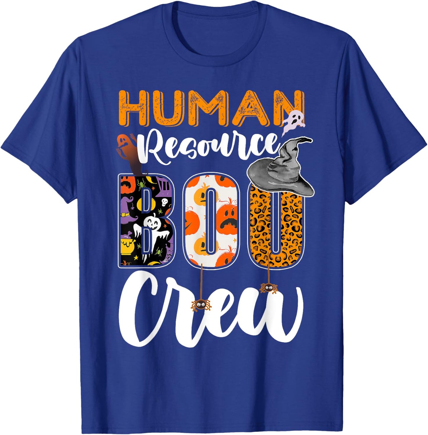 Human Resource Boo Crew Halloween Matching HR Manager T-Shirt - T-Shirt | Royal