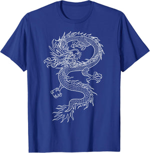 Japanese Dragon Tattoo Men's Design T-Shirt - T-Shirt | Royal