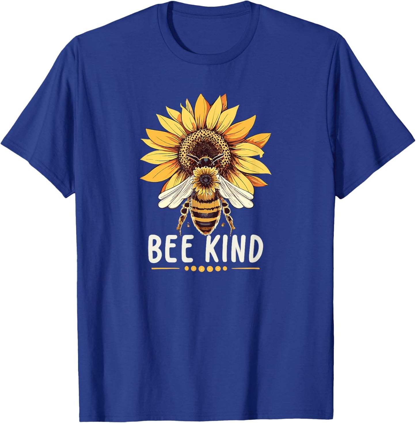 Bee Kind - Save The Bees - Honeybee Kindness T-Shirt - T-Shirt | Royal