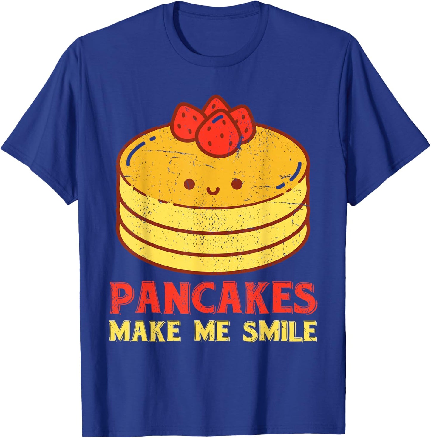 Cute Pancake Maker Breakfast Food Lover Kawaii Pancake T-Shirt - T-Shirt | Royal