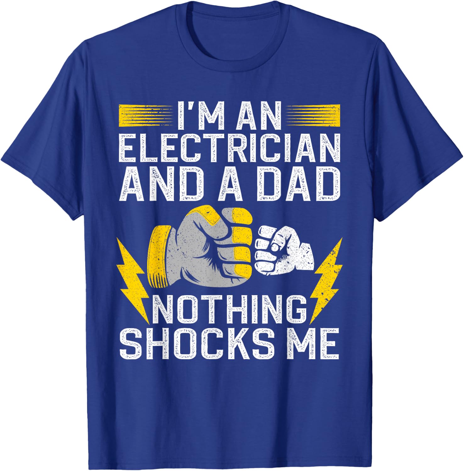 Funny Electrician Design Daddy Electrical Engineers T-Shirt - T-Shirt | Royal