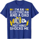 Funny Electrician Design Daddy Electrical Engineers T-Shirt - T-Shirt | Royal