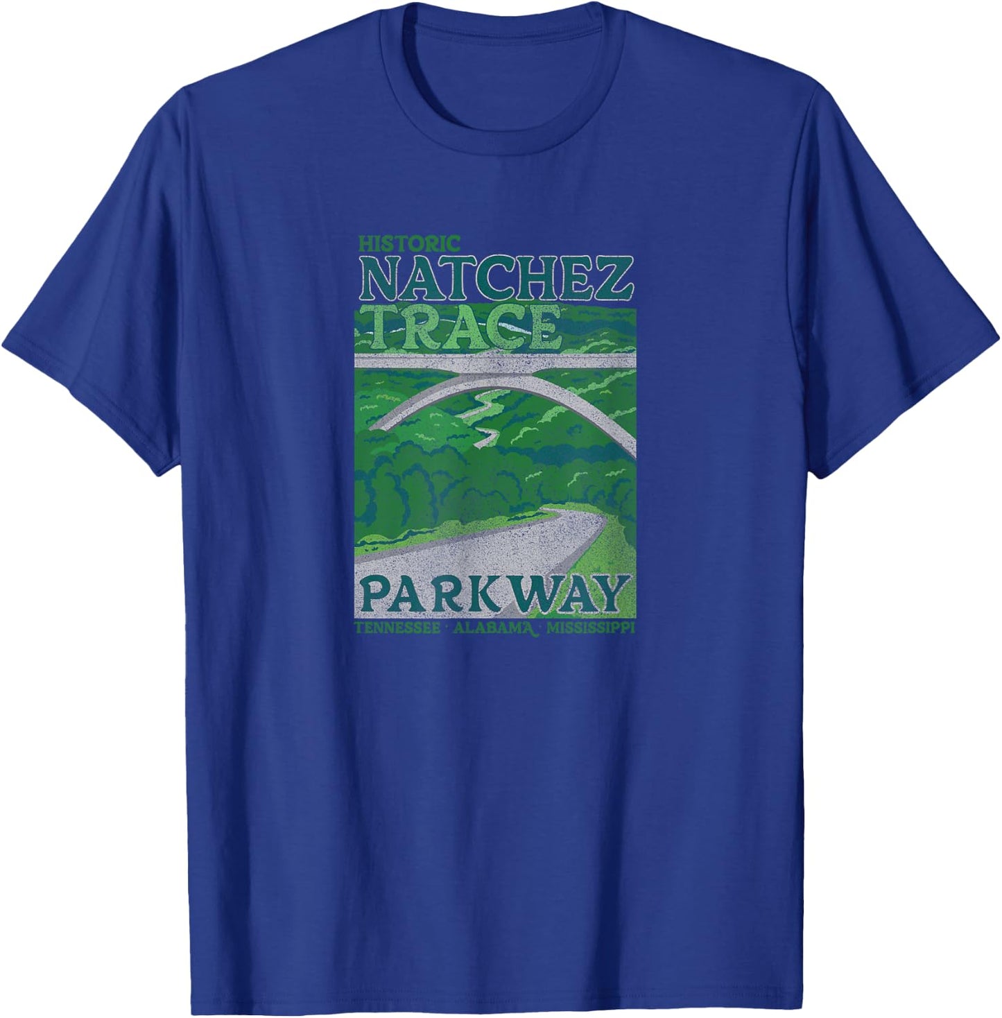 Natchez Trace Parkway Vintage T-Shirt - T-Shirt | Royal