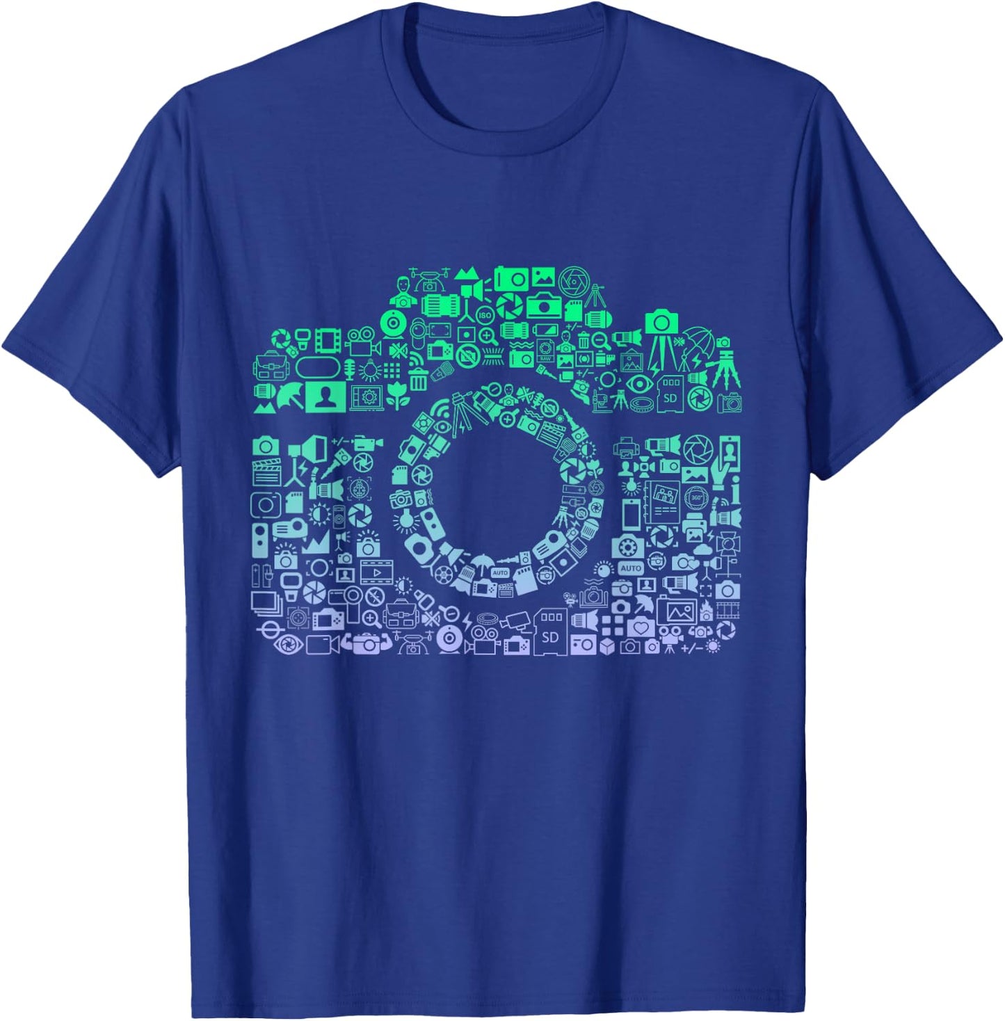 Camera Iconography for Photographer Boys Photography T-Shirt - T-Shirt | Royal