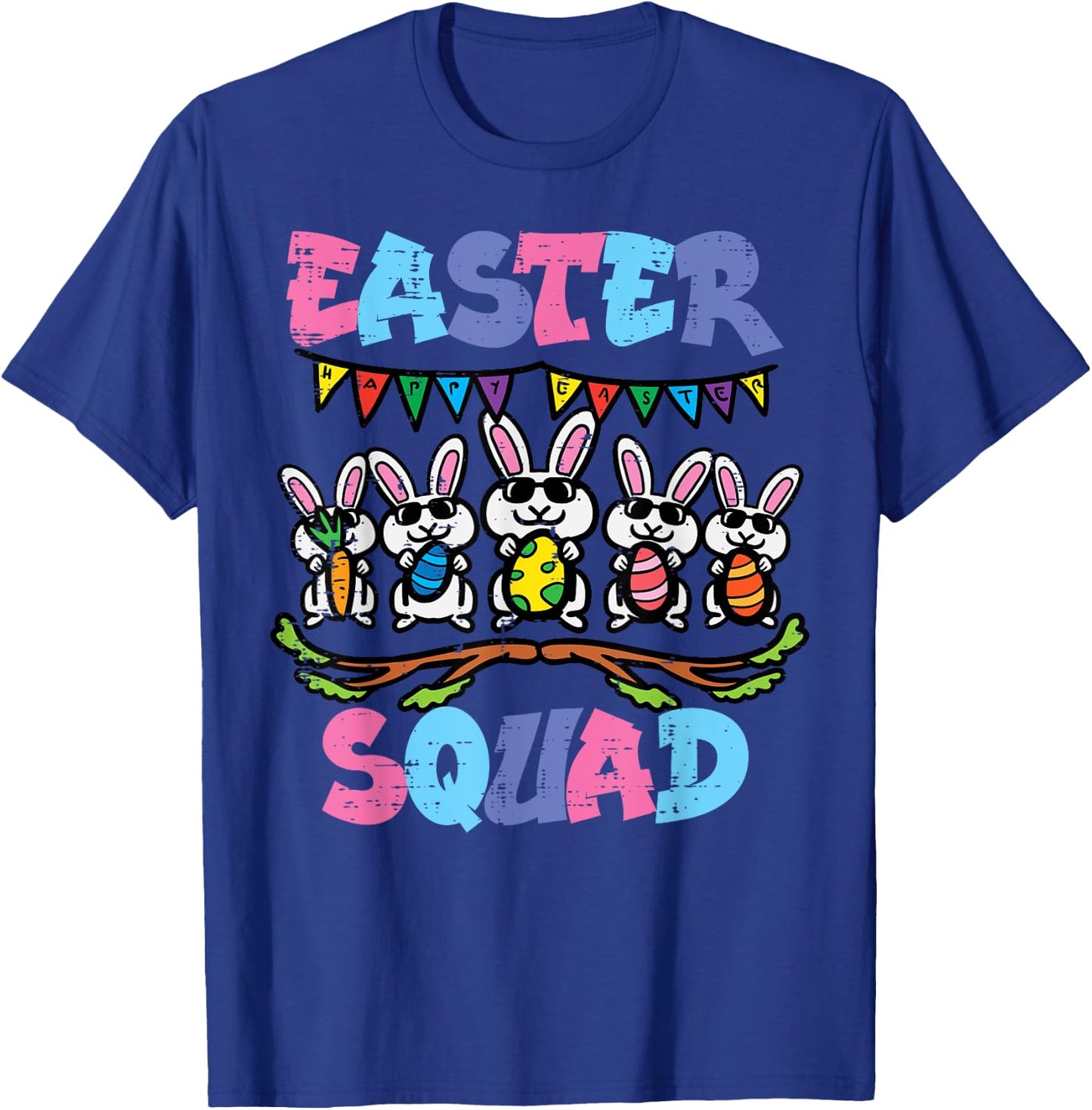Easter Squad Bunnies Family Matching Men Women Kids Youth T-Shirt - T-Shirt | Royal